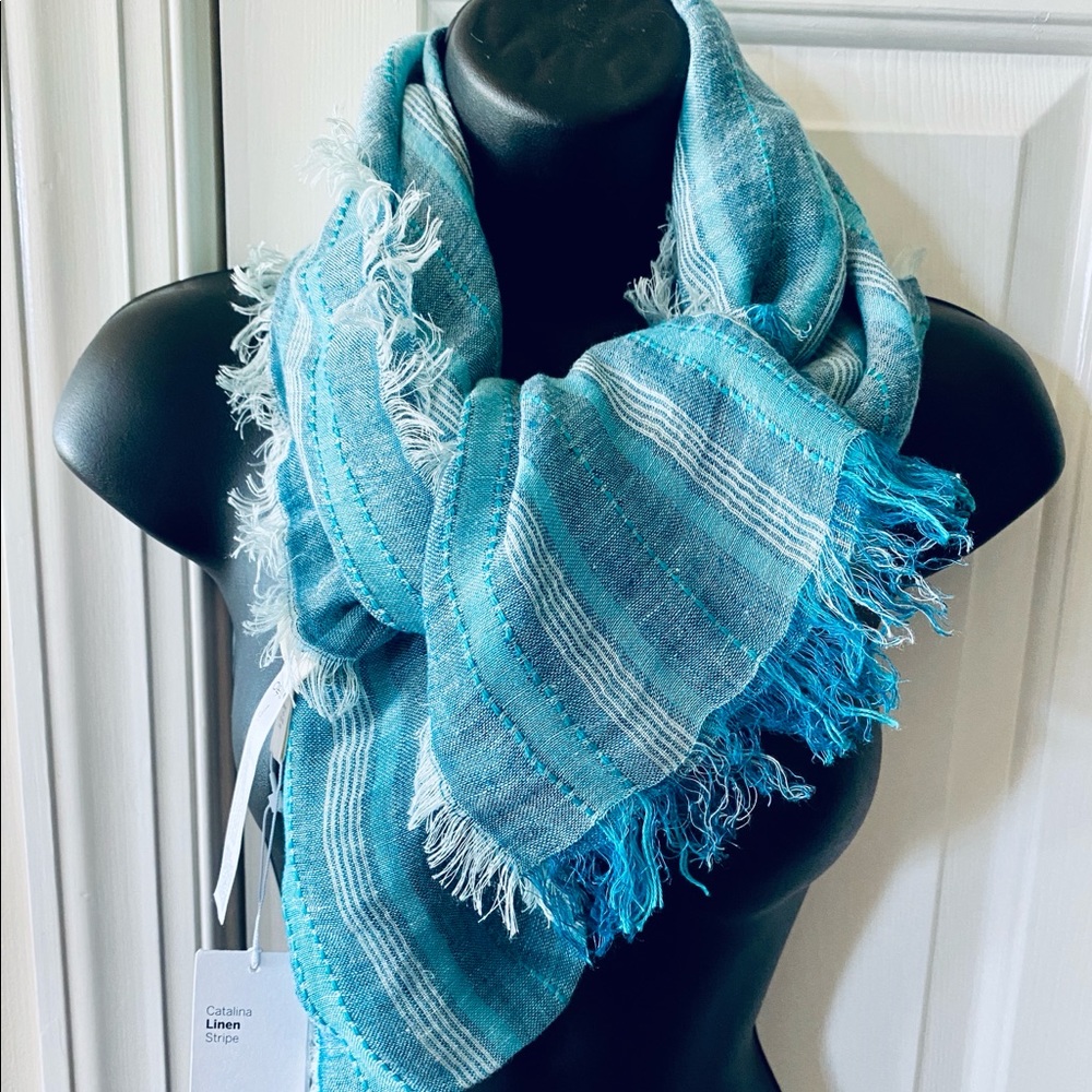 NWT Eileen Fisher Linen Scarf